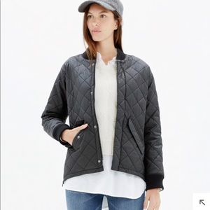 Madewell Quilted Session Bomber Jacket